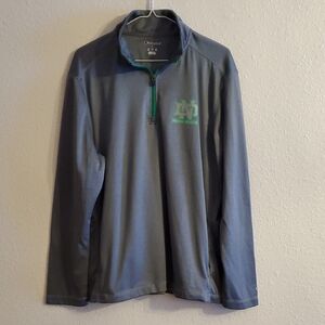 Men's Champion UND University of North Dakota Quarter-Zip Pullover size Large